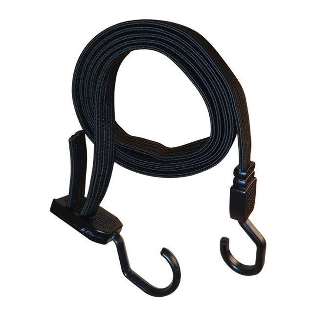 Adjustable flat bungee strap