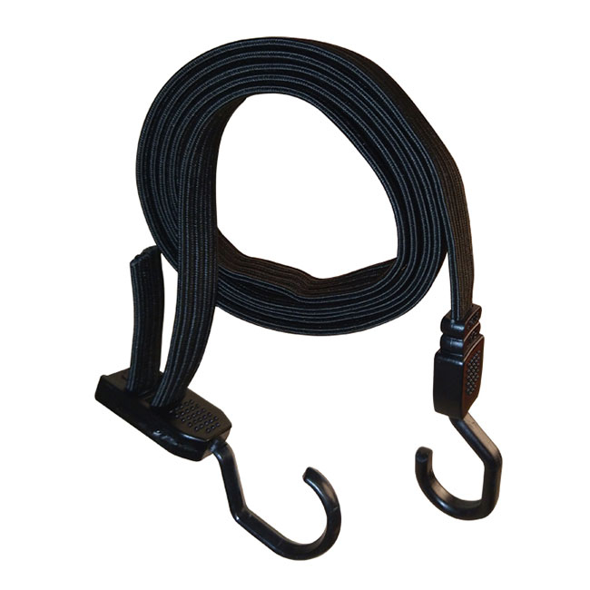 Adjustable flat bungee strap