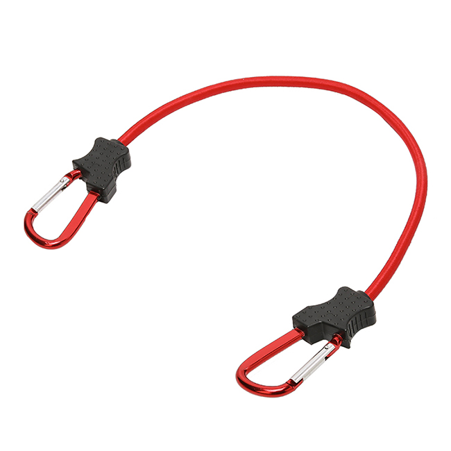 24 Inch(60cm) Bungee Cord with Carabiner Hook